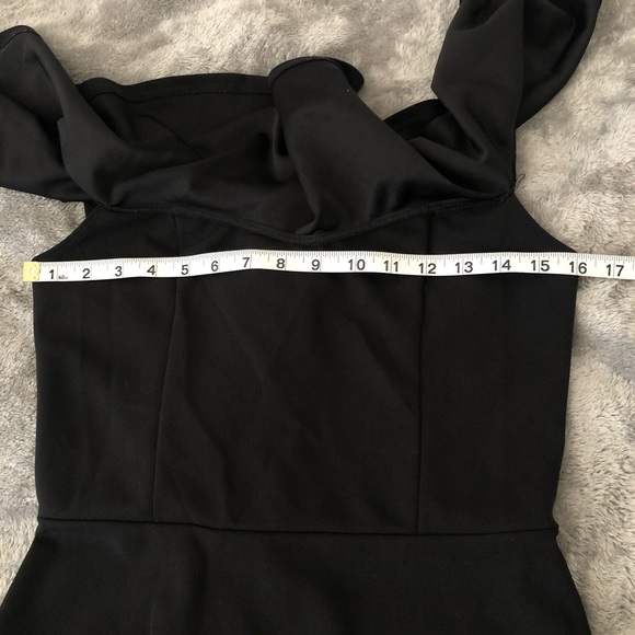 Charlotte Russe Off Shoulder Black Dress Size M - Picture 7 of 9